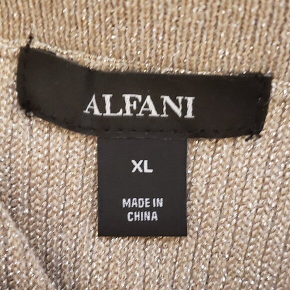 Alfani Metallic Ribbed Sweater Skirt, Size XL - Picture 5 of 9